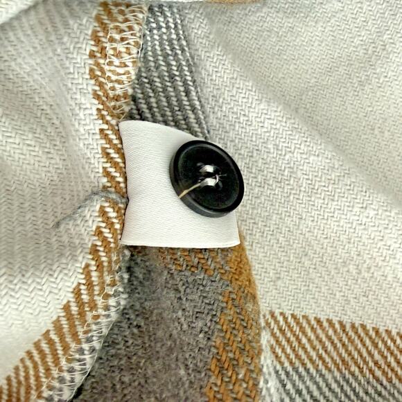 Womens Size XL Plaid Flannel Long Sleeve Shirt Casual Layers Outdoors Camping - Picture 5 of 12